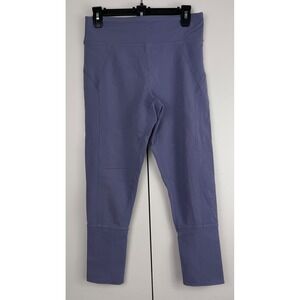 FP Movement Women Blue High Rise Tulip Hem Cropped Leggings Size L OB1043238